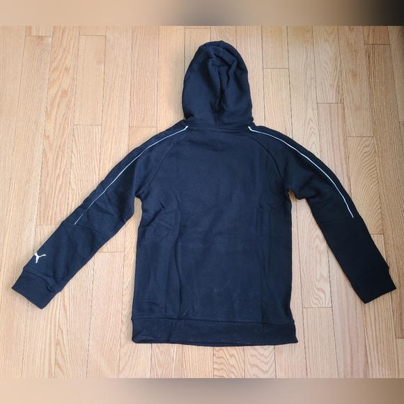 Puma Hoodie with Pockets, XL (14/16), Black and White - Picture 7 of 8